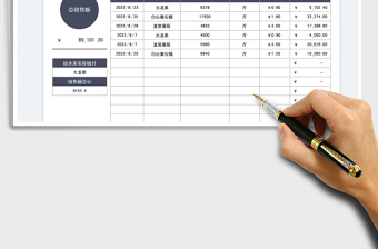 果園采摘水果銷售記錄表