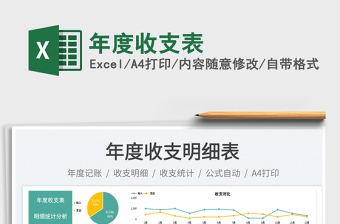 年度收支表
