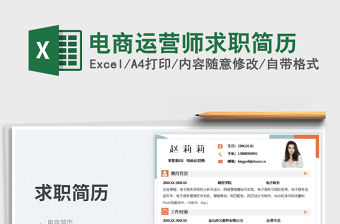 電商運營師求職簡歷