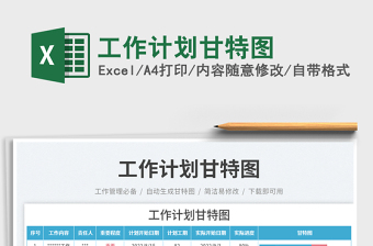 工作計劃甘特圖