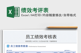績效考評表