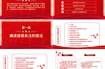 2022耕讀提法詞語金句古語PPT紅色大氣風深入學習黨的二十大報告精神專題黨建黨課課件模板