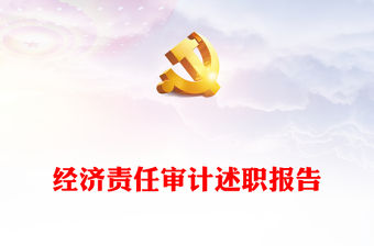 經濟責任審計述職報告