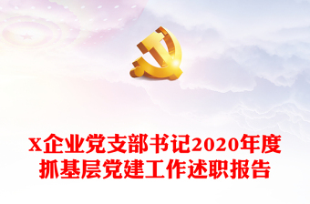 2022党支部书记抓党建工作述职报告