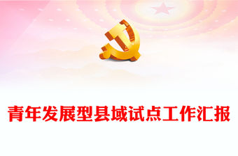 青年發展型縣域試點工作匯報
