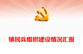 鎮(zhèn)民兵組織建設(shè)情況匯報