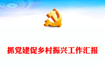 抓黨建促鄉(xiāng)村振興工作匯報(bào)