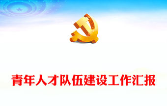 青年人才隊伍建設工作匯報