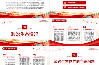 2022區(qū)政府辦政治生態(tài)分析報告PPT健全黨內(nèi)監(jiān)督體系深化全面從嚴治黨專題黨建匯報