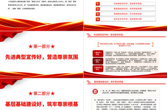 尊崇工作法PPT簡潔大氣2022年退役軍人事務工作交流發言微黨課黨建課件