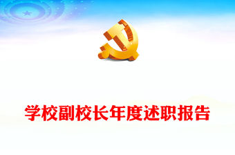 學校副校長年度述職報告