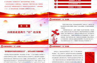 2022領(lǐng)會歸根到底是兩個“行”的深意和要求PPT紅色精美風(fēng)黨員干部學(xué)習(xí)教育專題黨課黨建課件