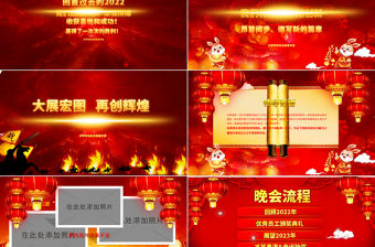 2023福兔迎春PPT吉祥喜慶中國紅兔年大吉企業(yè)年會(huì)頒獎(jiǎng)典禮新春聯(lián)歡會(huì)員工答謝會(huì)模板
