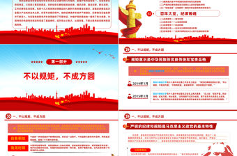 2022明黨紀(jì)強(qiáng)黨規(guī)堅(jiān)定初心跟黨走PPT紅色黨政風(fēng)黨員干部廉政建設(shè)專題黨課課件模板