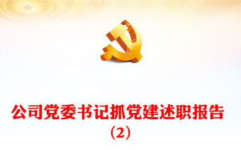 公司黨委書記抓黨建述職報告 (2)