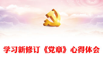 學(xué)習(xí)新修訂《黨章》心得體會(huì)