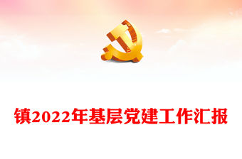 鎮(zhèn)2022年基層黨建工作匯報(bào)
