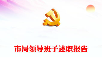 市局領導班子述職報告