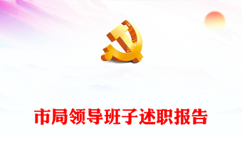 市局領導班子述職報告