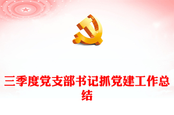 三季度黨支部書(shū)記抓黨建工作總結(jié)