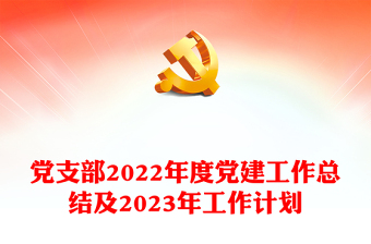 黨支部2022年度黨建工作總結及2023年工作計劃