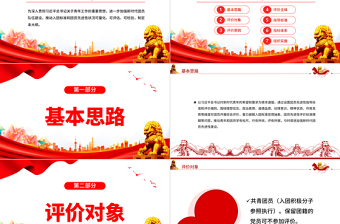 2022新时代共青团员先进性评价指导大纲PPT简洁红色团员先进性指导标准和评价细致团建课件