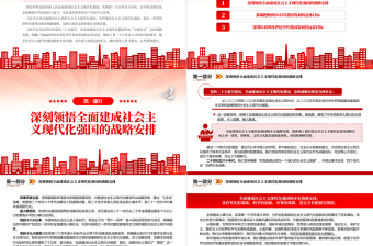 2022全面建成社會(huì)主義現(xiàn)代化強(qiáng)國(guó)的戰(zhàn)略安排和目標(biāo)任務(wù)PPT紅色精美風(fēng)黨員干部學(xué)習(xí)教育專題黨課黨建課件
