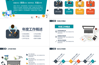 2023年工作总结汇报工作计划PPT模板