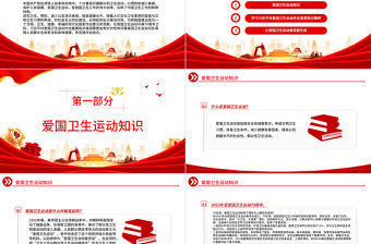 2022學習貫徹指示精神讓愛國衛生運動煥發新生機PPT精美黨建風學習70周年對愛國衛生運動作出的重要指示精神專題課件