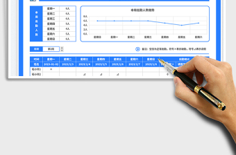 每周考勤表免費下載