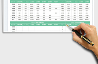 2023行政费用季度统计表免费下载