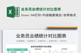 業務員業績統計對比圖表免費下載