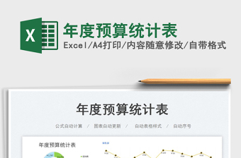 年度預(yù)算統(tǒng)計(jì)表免費(fèi)下載