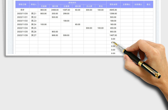費用報銷統(tǒng)計表免費下載
