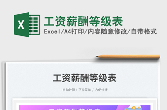 工資薪酬等級(jí)表免費(fèi)下載