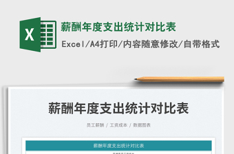 2023薪酬年度支出統(tǒng)計(jì)對(duì)比表免費(fèi)下載