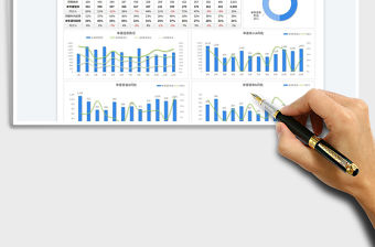 2023年度經營總結財務數據分析表(動態報表)免費下載