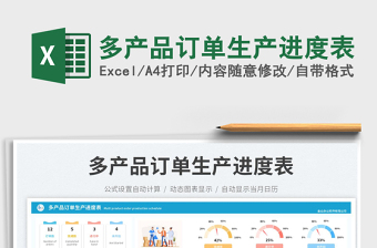 多產(chǎn)品訂單生產(chǎn)進(jìn)度表免費(fèi)下載