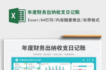 年度財(cái)務(wù)出納收支日記賬免費(fèi)下載
