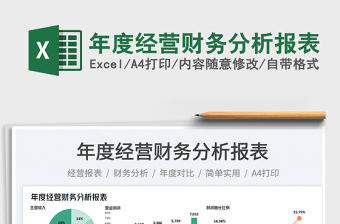 年度經營財務分析報表免費下載
