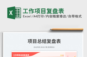 工作項目復盤表免費下載