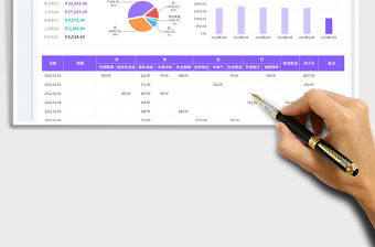 家庭消費明細統計表免費下載