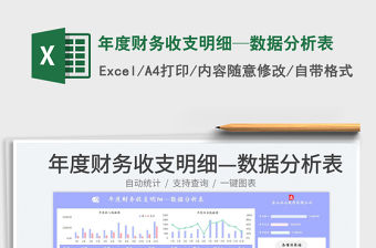 年度財務收支明細—數(shù)據(jù)分析表免費下載