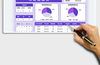 項目進度表免費下載