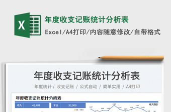 年度收支記賬統(tǒng)計(jì)分析表免費(fèi)下載