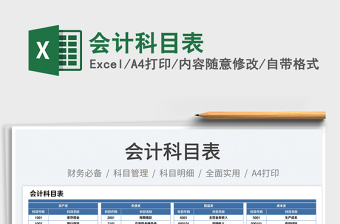 會(huì)計(jì)科目表免費(fèi)下載