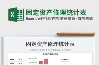 固定資產(chǎn)修理統(tǒng)計(jì)表免費(fèi)下載