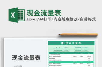 現(xiàn)金流量表免費下載