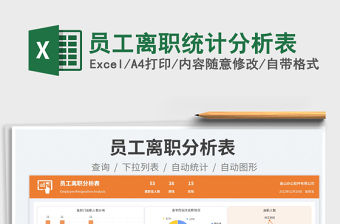 員工離職統計分析表免費下載