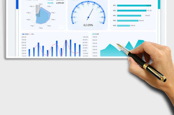 年度銷售數據可視化分析表免費下載